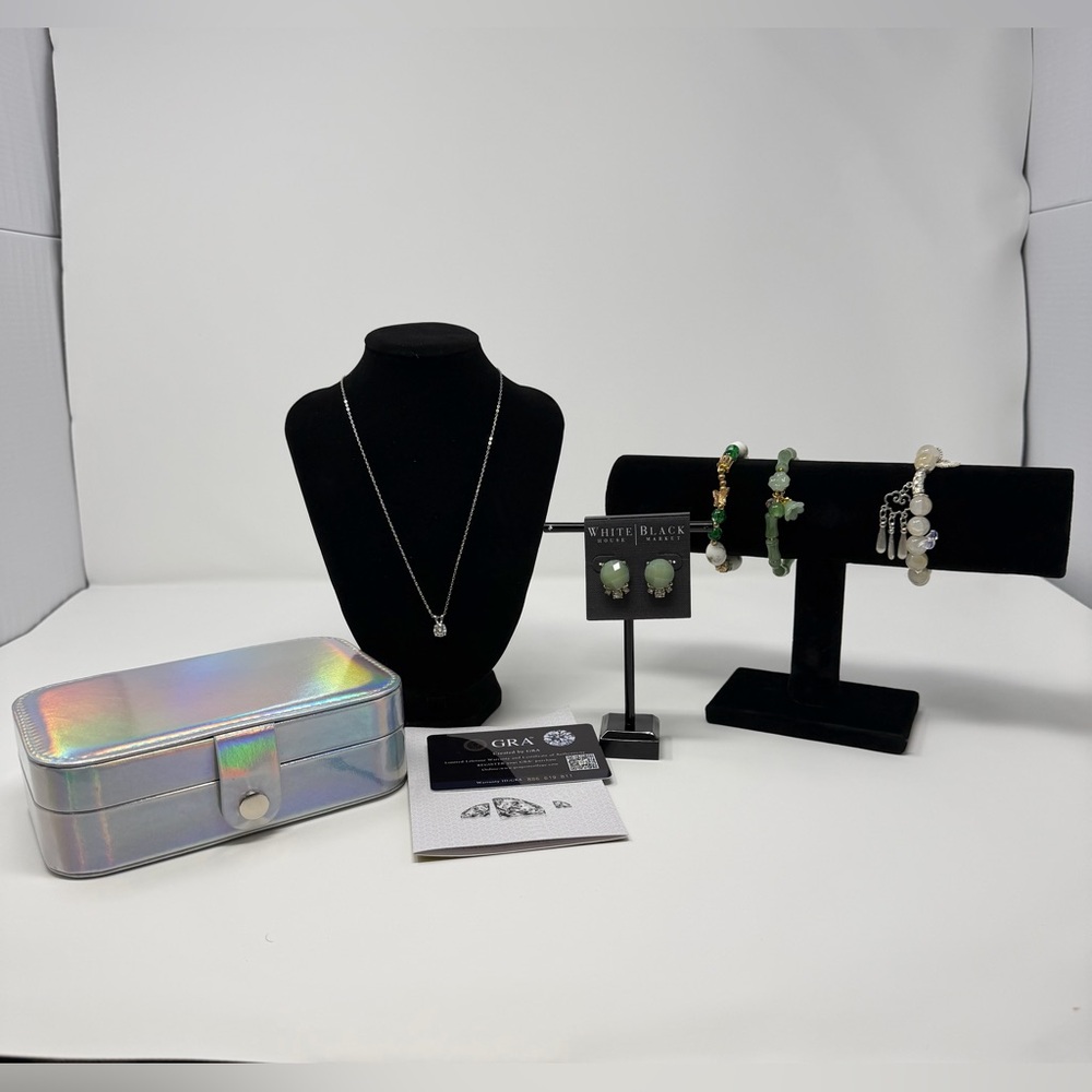 Jewelry Bundle With 1ct Moissanite Necklace! 6 New items!!